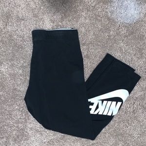 Black Cotton Nike Leggings